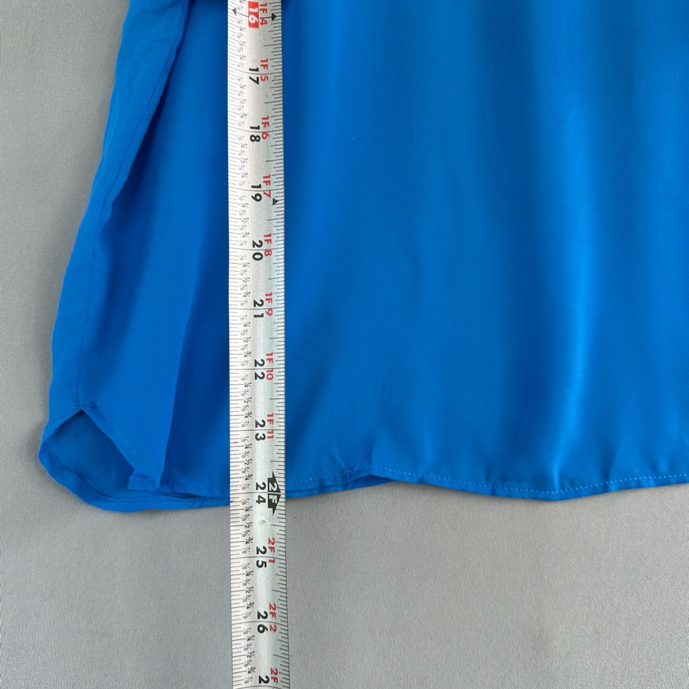 🎉5 for $40🎉 Loft Top Blouse Shirt Size S Blue - Picture 4 of 6
